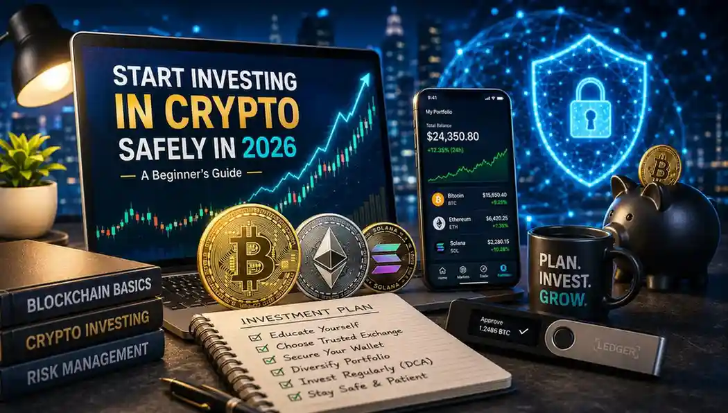 How to Start Investing in Crypto Safely in 2026 beginner investment guide