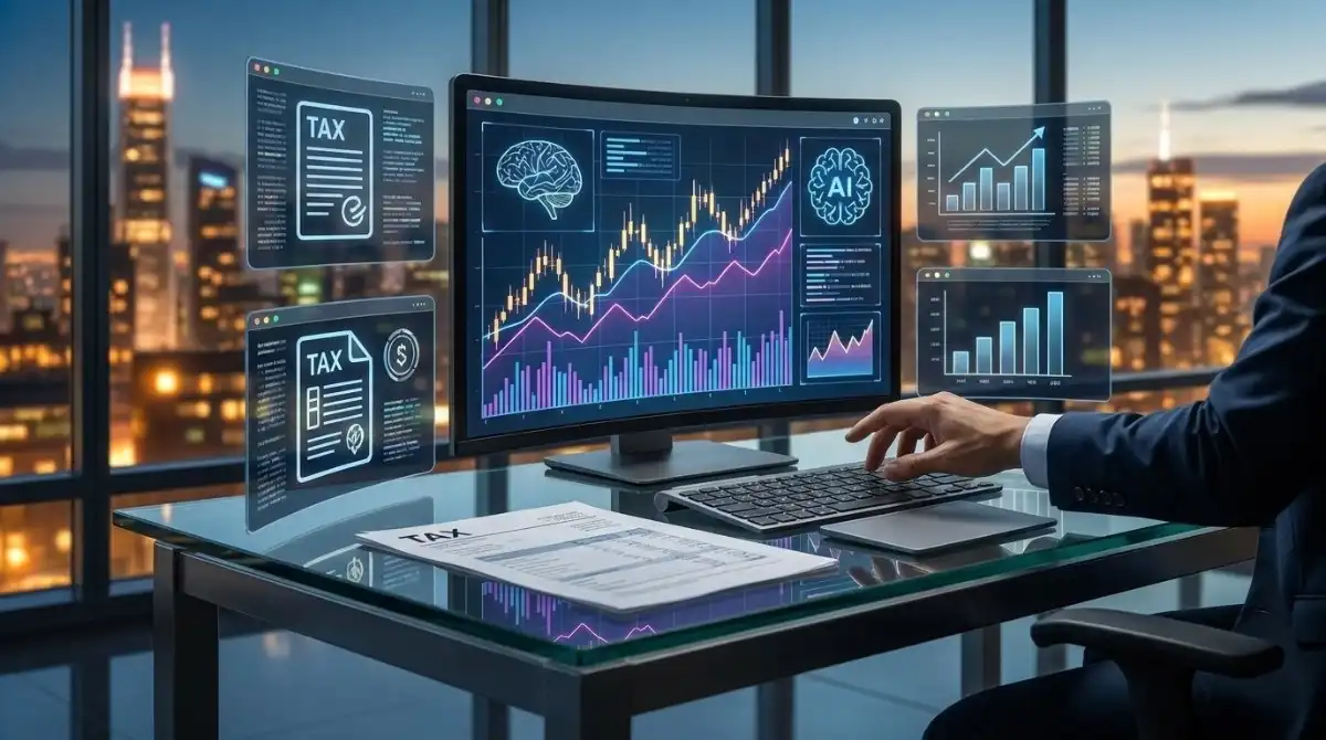 best crypto tools and resources for investors displayed across holographic trading screens